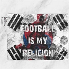 Football Is My Religion Canvas Cosmetic Bag (xxxl) by Valentinaart