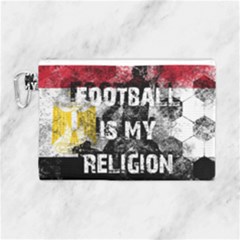 Football Is My Religion Canvas Cosmetic Bag (large) by Valentinaart