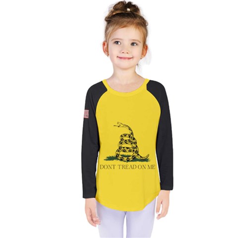 Gadsden Flag Don t Tread On Me Kids  Long Sleeve Tee by snek