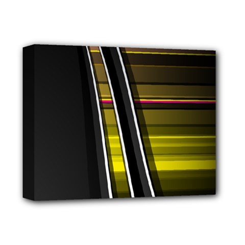 Abstract Multicolor Vectors Flow Lines Graphics Deluxe Canvas 14  X 11  by Sapixe