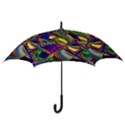 Abstract Digital Art Hook Handle Umbrellas (Medium) View3