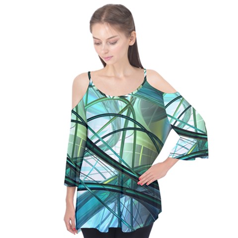 Abstract Flutter Tees by Sapixe