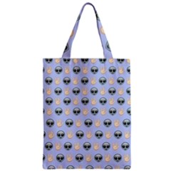 Alien Pattern Zipper Classic Tote Bag by Sapixe