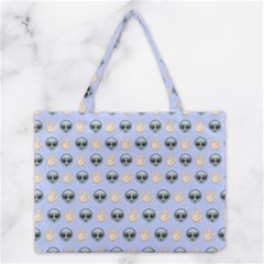 Alien Pattern Medium Tote Bag by Sapixe
