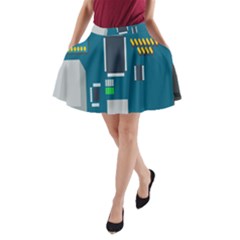 Amphisbaena Two Platform Dtn Node Vector File A-line Pocket Skirt by Sapixe