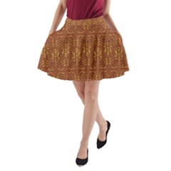 Art Abstract Pattern A-line Pocket Skirt by Sapixe