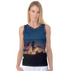 Art Sunset Anime Afternoon Women s Basketball Tank Top by Sapixe