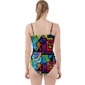 Urban Graffiti Movie Theme Productor Colorful Abstract arrows Cut Out Top Tankini Set View2