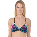Colorful Balls Of Glass 3d Reversible Tri Bikini Top View3