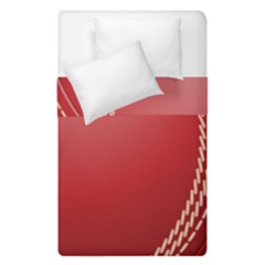 Cricket Ball Duvet Cover Double Side (single Size) by Sapixe