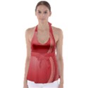 Cricket Ball Babydoll Tankini Top View1