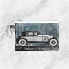Vintage Car Automobile Auburn Canvas Cosmetic Bag (small) by Nexatart