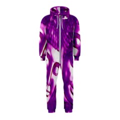 Purple Buddha Art Portrait Hooded Jumpsuit (kids) by yoursparklingshop