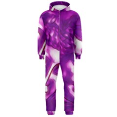 Purple Buddha Art Portrait Hooded Jumpsuit (men)  by yoursparklingshop