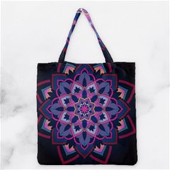 Mandala Circular Pattern Grocery Tote Bag by Nexatart