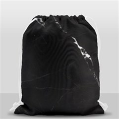 Black Marble Tiles Rock Stone Statues Drawstring Bag (small) by Nexatart
