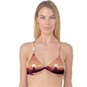 Design Art Hill Hut Landscape Reversible Tri Bikini Top View3