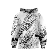 Animal Bird Forest Nature Owl Kids  Pullover Hoodie by Nexatart
