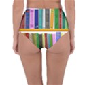 Shelf Books Library Reading Reversible High-Waist Bikini Bottoms View2