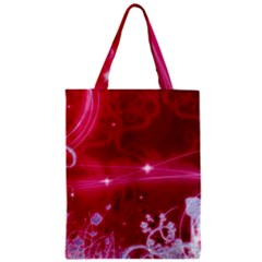 Crystal Flowers Zipper Classic Tote Bag by Sapixe
