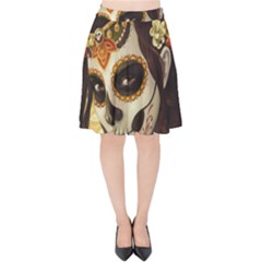 Fantasy Girl Art Velvet High Waist Skirt by Sapixe