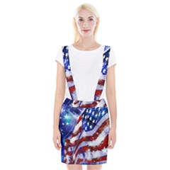 Flag Usa United States Of America Images Independence Day Braces Suspender Skirt by Sapixe