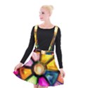 Glass Colorful Stained Glass Suspender Skater Skirt View1