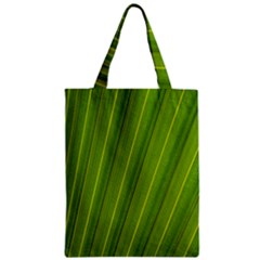 Green Leaf Pattern Plant Zipper Classic Tote Bag by Sapixe