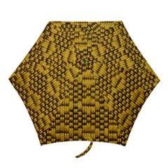 Golden Pattern Fabric Mini Folding Umbrellas by Sapixe