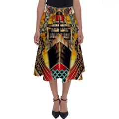 Hail Fine Art Print Perfect Length Midi Skirt by Sapixe