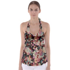Japanese Ethnic Pattern Babydoll Tankini Top by Sapixe