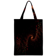 Multicolor Fractals Digital Art Design Zipper Classic Tote Bag by Sapixe