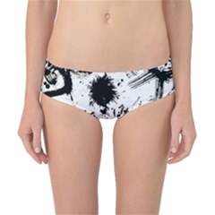 Pattern Color Painting Dab Black Classic Bikini Bottoms by Sapixe