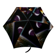 Planets In Space Mini Folding Umbrellas by Sapixe