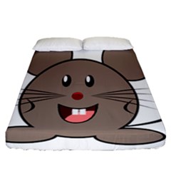 Raton Mouse Christmas Xmas Stuffed Animal Fitted Sheet (queen Size) by Sapixe