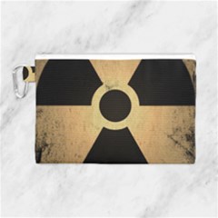 Radioactive Warning Signs Hazard Canvas Cosmetic Bag (large) by Sapixe