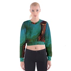 Ceramics Of Ancient Land 10 Cropped Sweatshirt by bestdesignintheworld