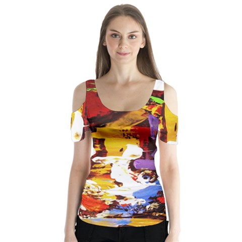 Balboa   Island On A Sand 15 Butterfly Sleeve Cutout Tee  by bestdesignintheworld