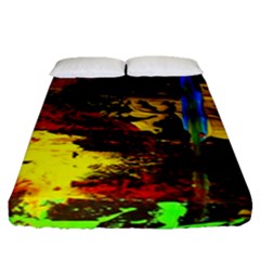 Balboa   Island On A Sand 11 Fitted Sheet (queen Size) by bestdesignintheworld