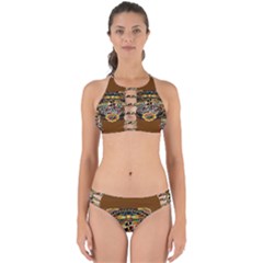 Tattoo Art Print Traditional Artwork Lighthouse Wave Perfectly Cut Out Bikini Set by Sapixe