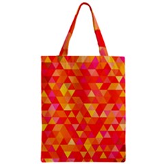 Triangle Tile Mosaic Pattern Zipper Classic Tote Bag by Sapixe
