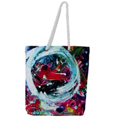 Red Aeroplane Full Print Rope Handle Tote (large) by bestdesignintheworld