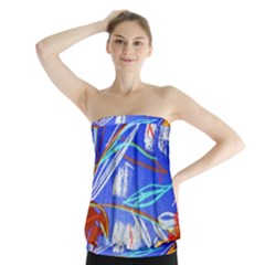 Dscf1385 - Sunflowers In Ceramic Jur Strapless Top by bestdesignintheworld