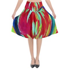 Dscf1458 - Fruits Geometry Flared Midi Skirt by bestdesignintheworld