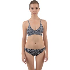 Modern Tribal Bold Pattern Wrap Around Bikini Set by dflcprints
