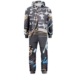 Dscf1638 - Written Poems Hooded Jumpsuit (men)  by bestdesignintheworld