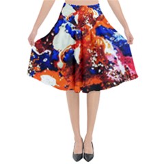 Smashed Butterfly 1 Flared Midi Skirt by bestdesignintheworld