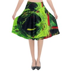 Abandoned Mine 7 Flared Midi Skirt by bestdesignintheworld
