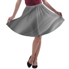 Wave Form Texture Background A-line Skater Skirt by Sapixe