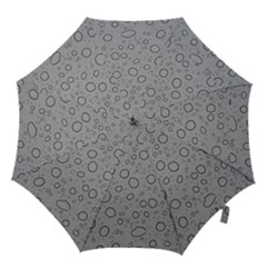 Water Glass Pattern Drops Wet Hook Handle Umbrellas (medium) by Sapixe